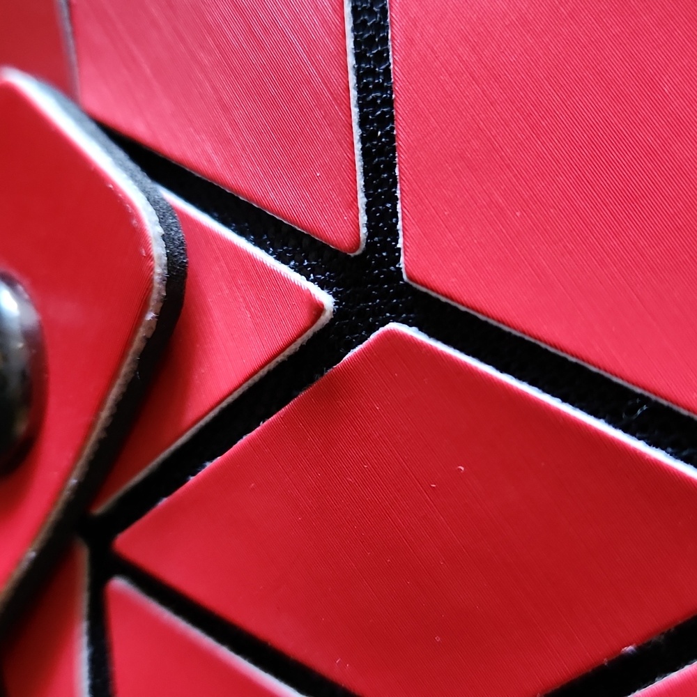 Patrizia Luca Geometric Red Hand Bag - Picture 8 of 16